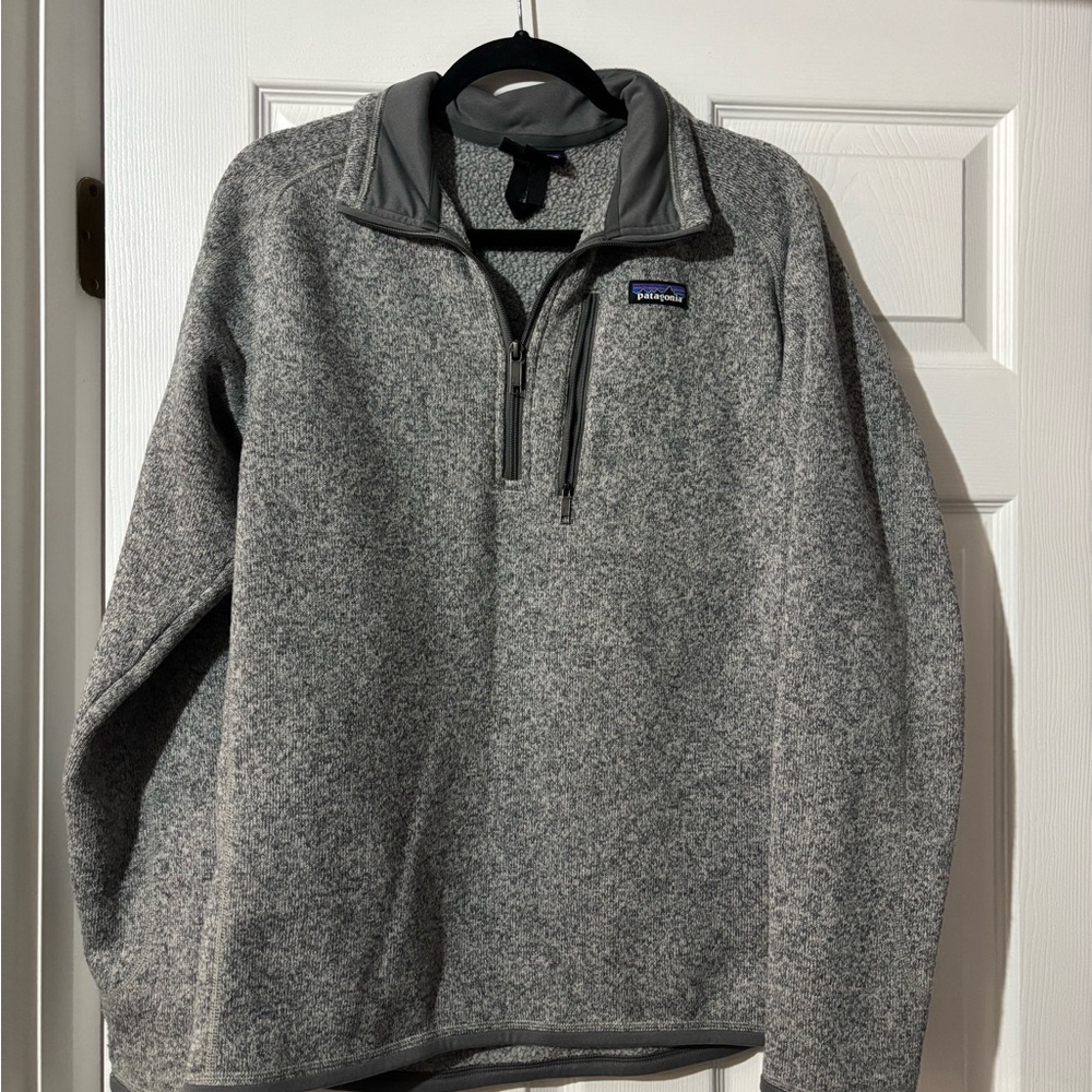 Patagonia Men's Zip-Up Sweater in Gray
